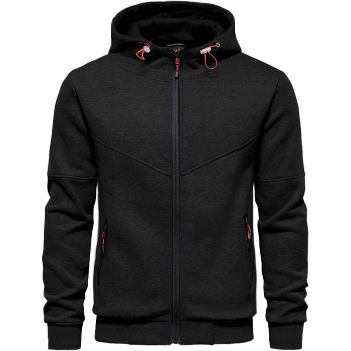Чоловічий світшот з капюшоном CTU, фліс, на блискавці, розмір S-4XL, чорний