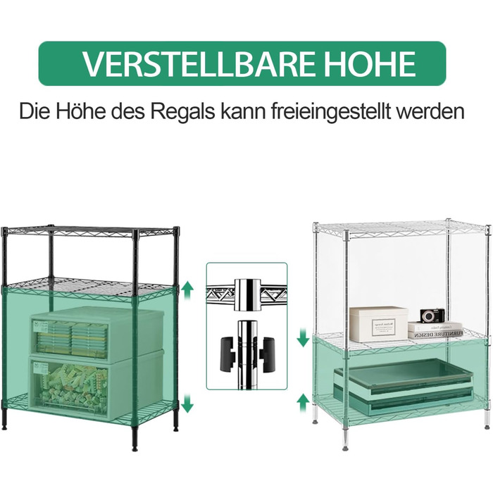 Nilpferd Metal Wire Shelving Unit