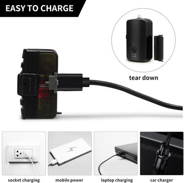 Портативна душ Koopsmate для кемпінгу та відпочинку на природі: 4400mAh, LED-ліхтар, сильний струмінь, легка та зручна