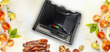 Електричний контактний гриль KRUMAD KMD159, чорний, 2000 Вт