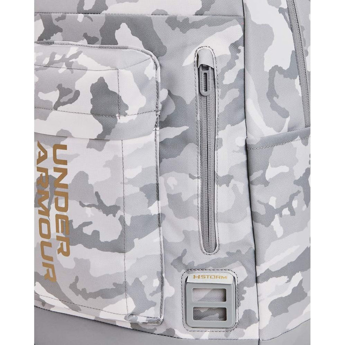 Under Armour Unisex Halftime Backpack Backpacks (White (100)/Metallic Gold)