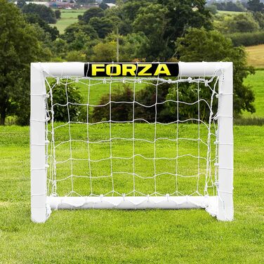 Ворота для футболу Forza Garten [9 розмірів] | Міцні уPVC ворота для дітей та дорослих, стійкі до погодних умов, з замком (0,9м x 0,8м, міні-футбольні ворота)