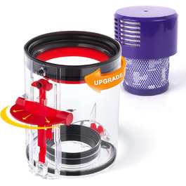 Dyson V10 Fluffy Motorhead Vacuum Dust Bin Replacement - HEPA Filter Included