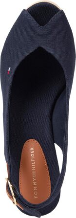 Сандалії жіночі Tommy Hilfiger Flag Mid Wedge Espad SLIN, сині (40 EU)