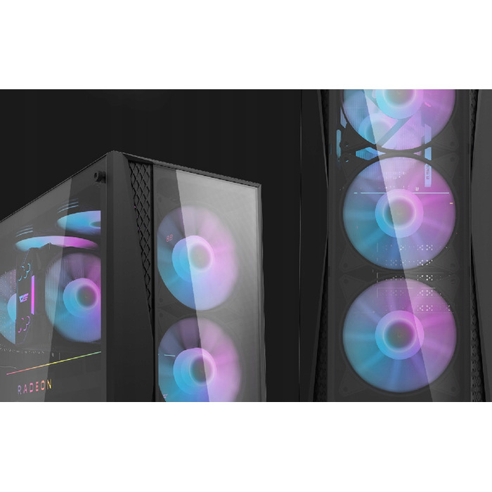 Корпус для комп'ютера Darkflash DK352 Plus Midi Tower ATX, чорний, з вікном