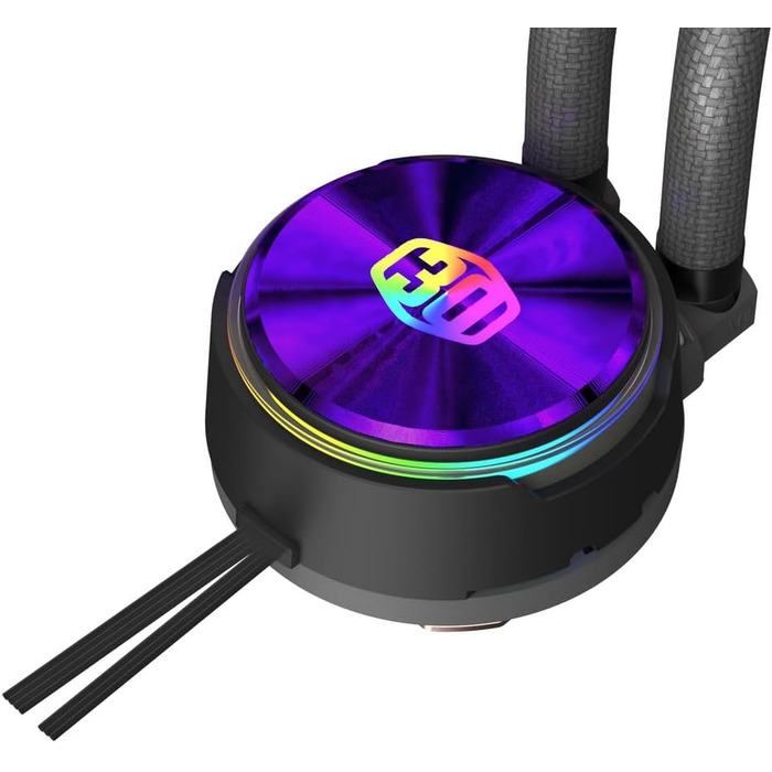 Cooler Master MasterLiquid PL Flux: Система водяного охолодження CPU з 2 x 120мм вентиляторами, білий (360, Flux)