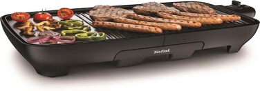Торговий гриль Tefal Plancha Booster CB6428 Malaga: велика поверхня, 6 температур, злив жиру, Thermo-Spot