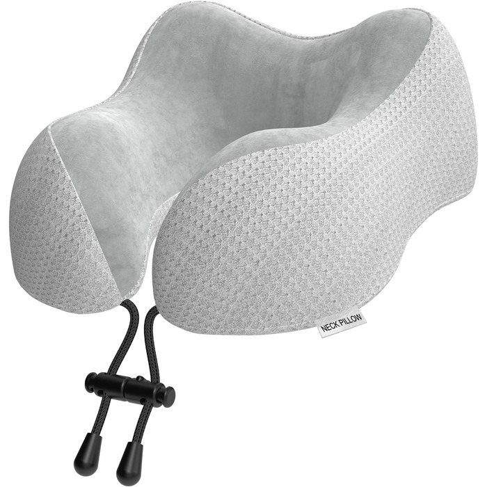 Подушка для шиї у вигляді ховрашини Memory Foam для подорожей - комфортна підтримка шиї під час подорожей літаком, автомобілем