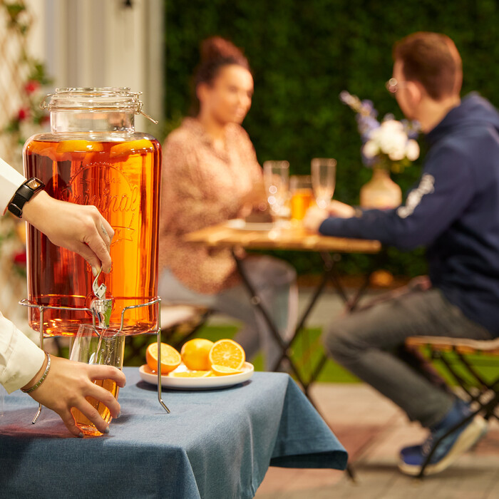 Relaxdays 8 L Drink Dispenser with Stand