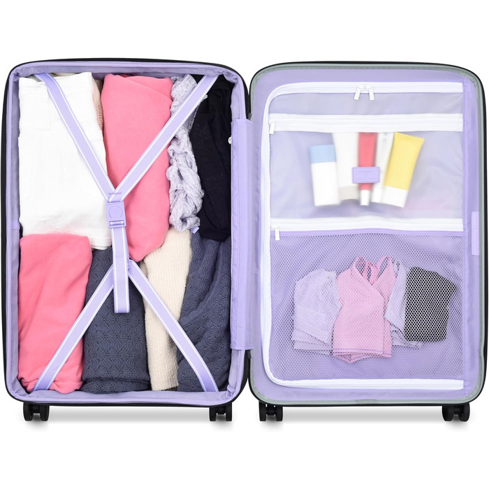 Чемодан жіночий Florence by Mills Spin Me Away, розширюваний, на спіні, середній 24 дюйми, світло-зелений