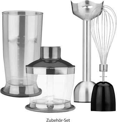 Стаціонарний блендер GASTROBACK Design Stabmixer Advanced Pro з нержавіючої сталі, чорний/синій, 65 x 400 мм