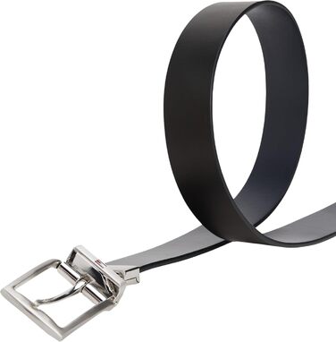 Чоловічий ремінь Tommy Hilfiger Denton 3,5 см, двосторонній, синій (Space Blue / Black)