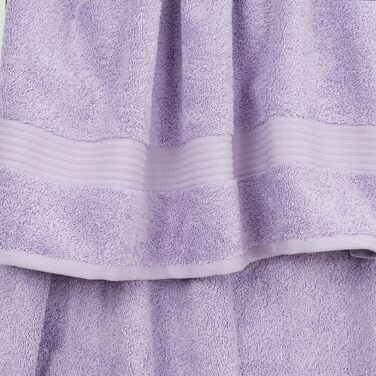 Набір рушників для ванної Cotton Paradise, 100% бавовна, м'які та гігроскопічні, турецькі рушники фіолетового кольору, 6 предметів (2 великих, 2 середніх, 2 маленьких)