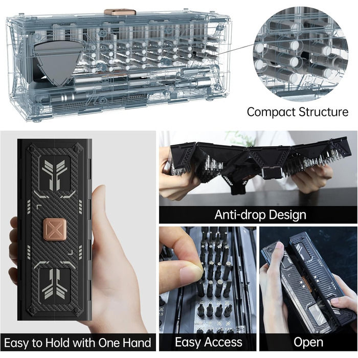 Електрична викрутка JAKEMY 180 в 1 з 3 рівнями крутного моменту, набір для дрібної механіки, моделювання, міні-акумуляторна викрутка для ноутбука, телефону, годинника, окулярів. Модель Fo167 (ручна версія Fo168)