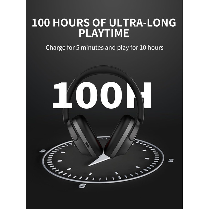 Навушники 1MORE SonoFlow з активним шумозаглушенням, Bluetooth, LDAC, 70 годин, Over-Ear (Чорний)