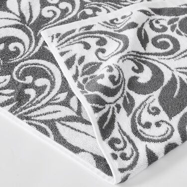 Набір рушників Modern Threads Trefoil Filigranes (6 шт.) з двобортів'яним дзеркальним жаккардом, 100% бавовна, преміум-якість