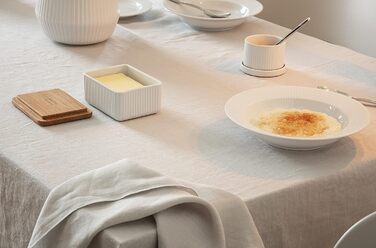 Eva-Trio | Butter Dish with Lid Nova | Keep your butter elegantly and hygienically in a porcelain jar with a wooden lid | Legio Tableware