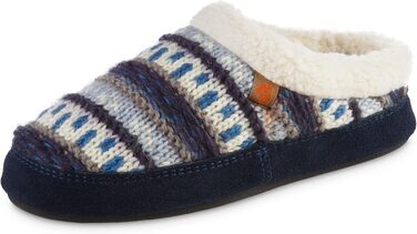 Тапочки до дитячі Acorn з вишивкою та капюшоном, сірий Єнот (35/36 EU, Fairisle Hoodback Blue)