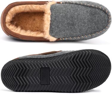 Чоловічі домашні тапочки-мокасини RockDove з піною з пам'яті, 45 EU, антрацит