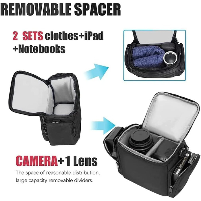 Чохол для камери Cwatcun: водонепроникний, для Canon, Nikon, Sony (SLR/DSLR), з кріпленням на плече