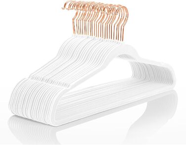 Плечики для одягу MIZGI Premium Heavy Duty, 50 шт. - білі