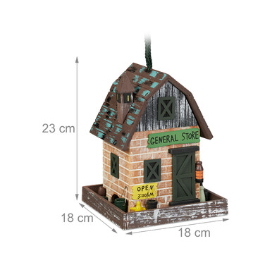 Relaxdays Decorative Birdhouse, Store Design