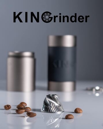 KINGrinder K0 Straight Grip Manual Coffee Grinder with 140 Adjustable Grind Settings for Aeropress, French Press, Drip, 25 g Capacity