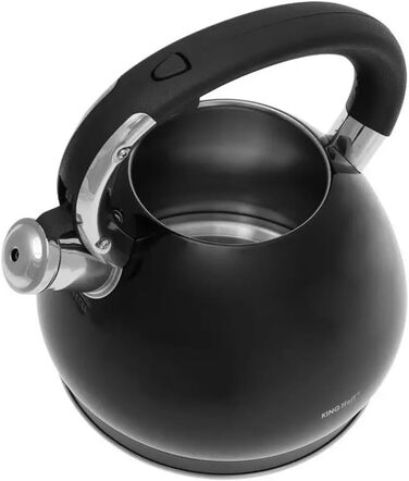 Чайник King Hoff з нержавіючої сталі та бронзи, 3.4 л, KH-1213 (Чорний)