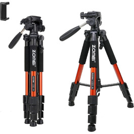 Штатив ZOMEI Q111 для камери та смартфона, алюмінієвий, 47-140 см (Orange)