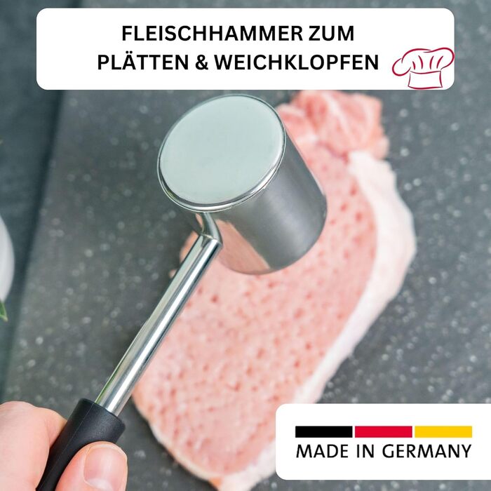 Молоток для м'яса Westmark Gallant з алюмінію з антиприлипним покриттям, сріблястий, 21.5 см