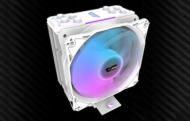 Кулер для процесора darkFlash Z4 Pro Mist White, 4-pin PWM, 5V 3-pin aRGB