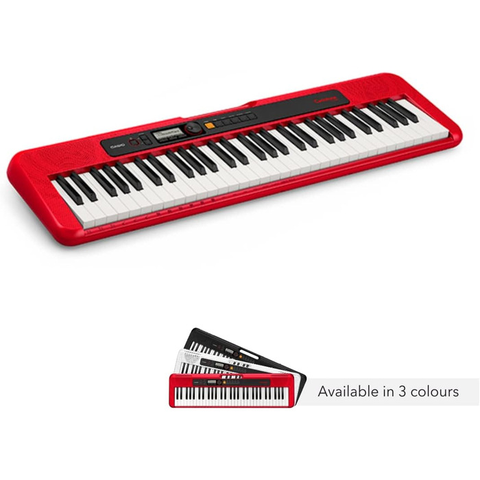 Клавішний інструмент Casio Casiotone CT-S200RD: 61 клавіша, 400 звуків, 77 ритмів, червоний колір