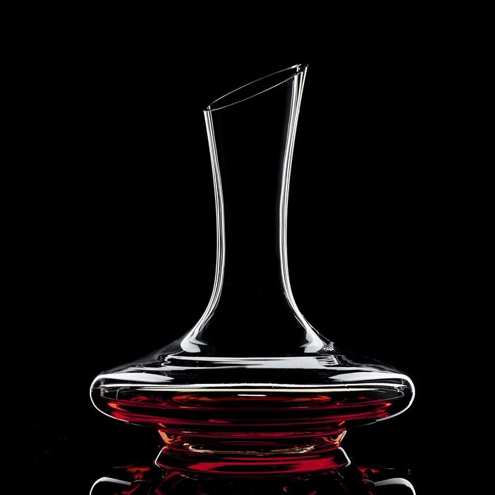 Wine Decanter Set, Wine Aerator, 100% Mouth-Blown Lead-Free Crystal Glass with Cleaning Pearls, Wine Decanter and Wine Decanting Set, Wine Gift with Luxury Packaging, Wine Accessories (1200ML)