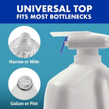 The Magic Tap Automatic Drink Dispenser – Hands-Free Drink Dispenser for Refrigerator – Perfect for Milk, Juice – Gifts for Women & Men – 1 Pack, White