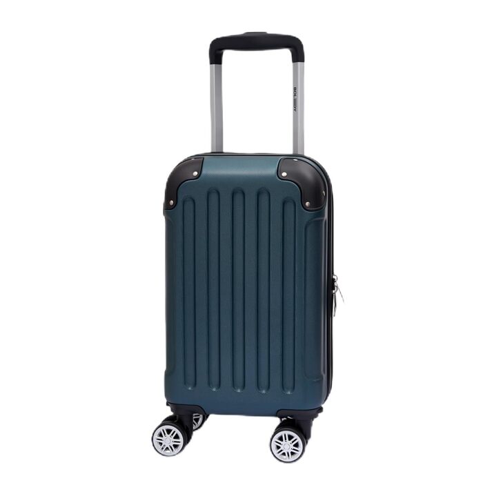 Набір валіз Boleedy 3шт, дорожні валізи, (55/66/76 см), ручна поклажа, валізи з жорстким корпусом, 360° обертання, тихі подвійні колеса, телескопічна ручка, багаж (S, вертикальна лінія, темно-зелений)