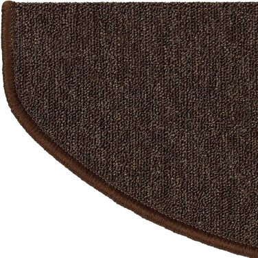 Casa Pura London Stair Treads - Non-Slip Indoor Stair Mats - 15-Piece Set or Individual - Dark Brown