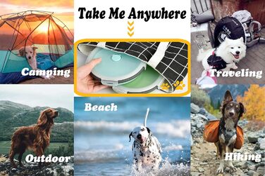 Складані миски для собак з силікону для корму та води, для подорожей, з кришкою, портативні, розширювані, для домашніх тварин, для прогулянок, кемпінгу, 2 шт. Великий розмір, блакитний / зелений