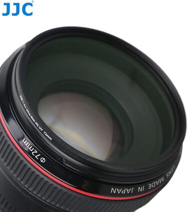 Фільтр JJC UV, 49 мм, ультратонкий, багатошарове покриття, захист від УФ, для об'єктивів Canon Sony DSLR з різьбою 49 мм (сріблястий)