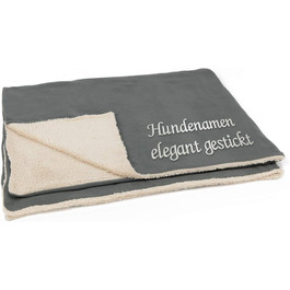 Персоналізована ковдра для собак з іменем, XL, 130x160 см, м'яка ковдра для собак, індивідуальний принт