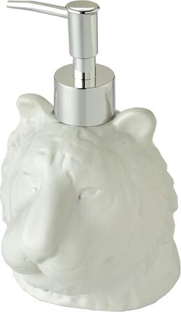 SKL Home Vern Yip Jungle Cats Toothbrush Holder, Ceramic, White (Lotion/Soap Dispenser)