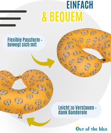 Подушка для шиї з мікрогранулятом - компактна подушка-воронка для подорожей, 30x30 см, ергономічна, для літака та поїзда