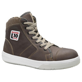 Робочі черевики ELTEN EMOTION ESD S3 для чоловіків, шкіряні, з металевим носком, легкі, спортивного стилю, коричневі, розмір 45