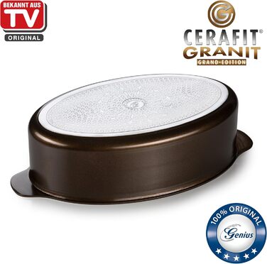 Набір сковорідок Genius Cerafit Fusion (7 шт.) з керамічним покриттям | 28 x 28 см, смарагдовий, антипригарне покриття Lotus, легке миття