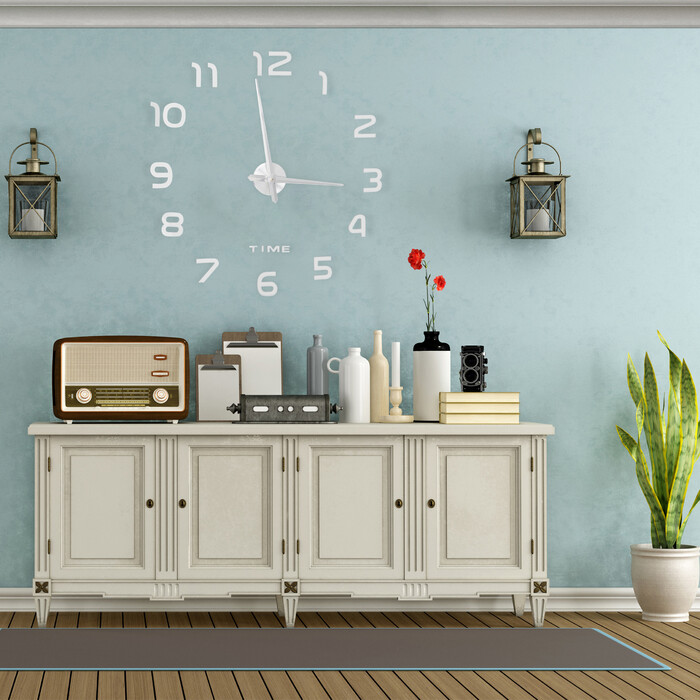 Relaxdays DIY Wall Clock with 3D Numbers
