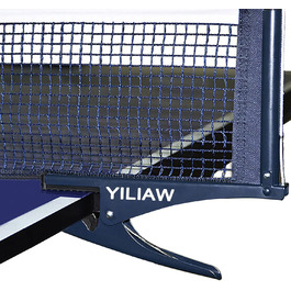 Yiliaw Folding Table Tennis Net - Steel Frame, Professional Grade, Adjustable Posts, Portable Ping Pong Net for Adults & Kids