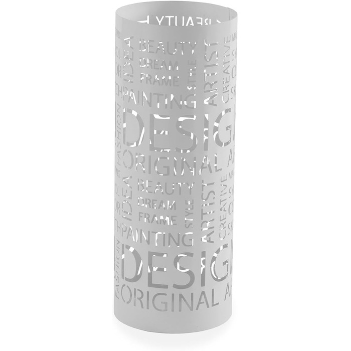 Підставка для парасоль підлогова, металева, біла, 49x19x19 см - Versa Original Design