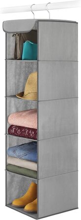 Організатор для шафи Whitmor, полиці, сірий, 5 секцій, поліестер