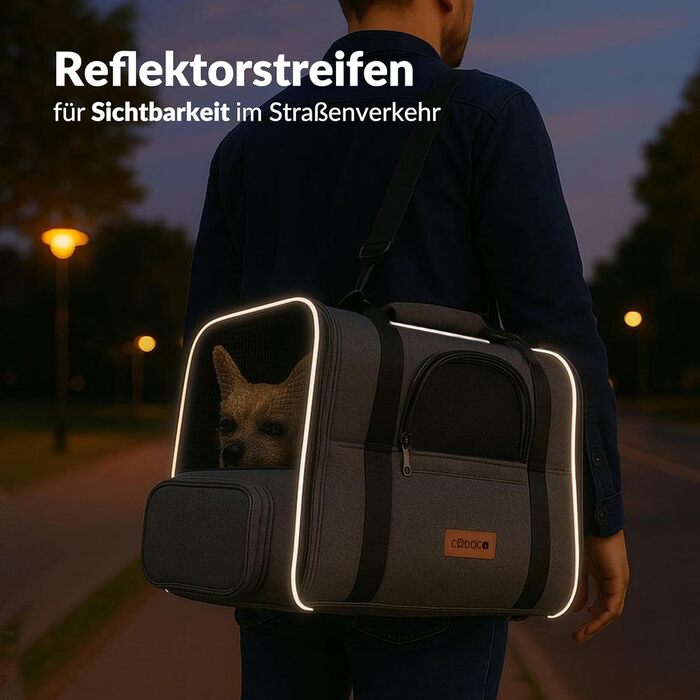 Транспортна переноска для котів до 20 кг, складна, з сонце- та дощовим дахом, плечовим ременем, мискою, дихаюча, комфортна, з обертовим матрацом, сіра