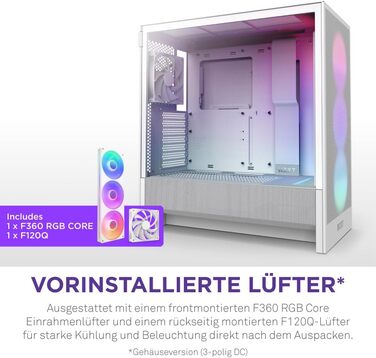 Корпус ПК NZXT H5 Flow White - Mid-Tower з високою вентиляцією та RGB підсвіткою