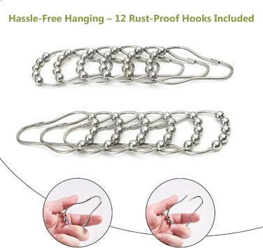 Шторка для душу з тканини Вафле, зелена, 183x183 см, з гачками, водонепроникна, для готелю